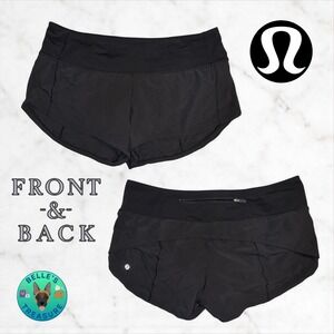 Lululemon Speed Up Shorts 2.5" Women's 6 Black Running Athletic‎ Workout Gym